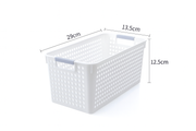 36x Premium Plastic Storage Basket Bulk w/ Grip Handles 29*13.5*12.5cm V563-PS2913-1BOX