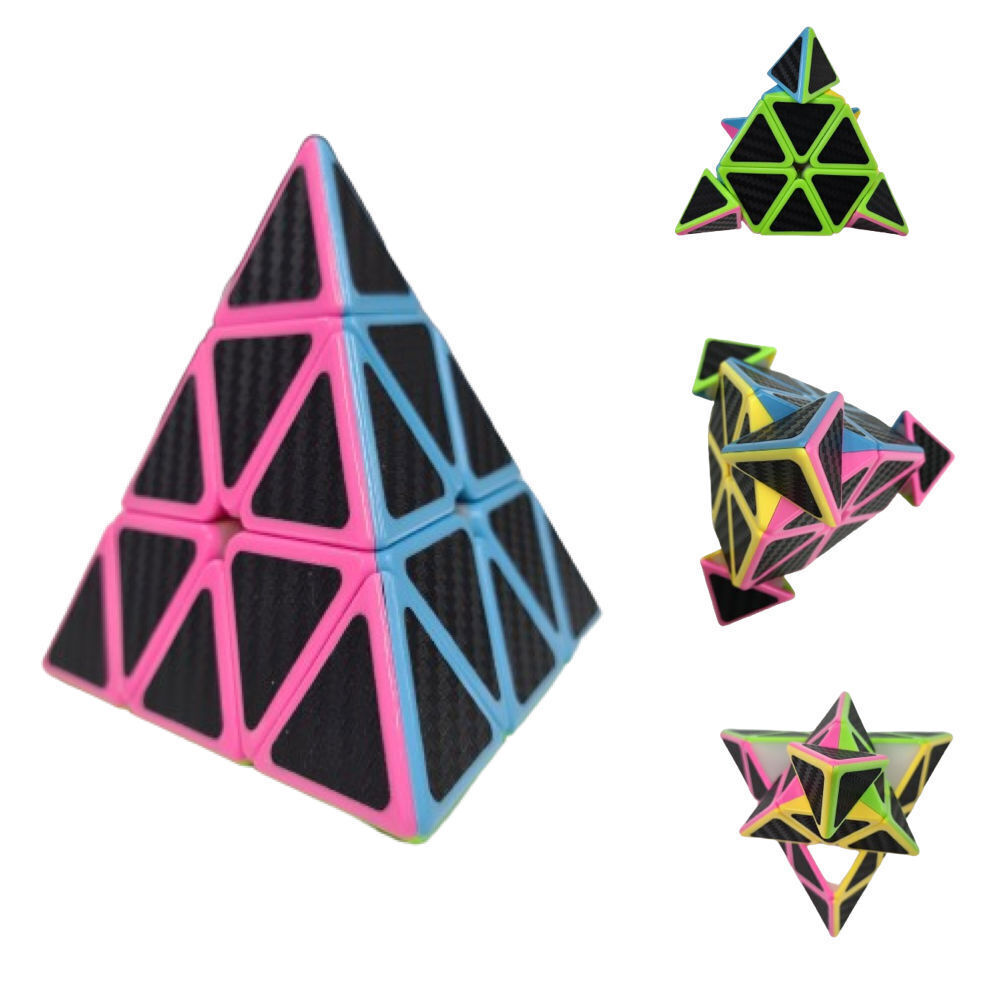 Educational Toy Triangle Speed Cube Pyramid Brain Teaser Puzzle Magic V563-PYRAMID_CUBE