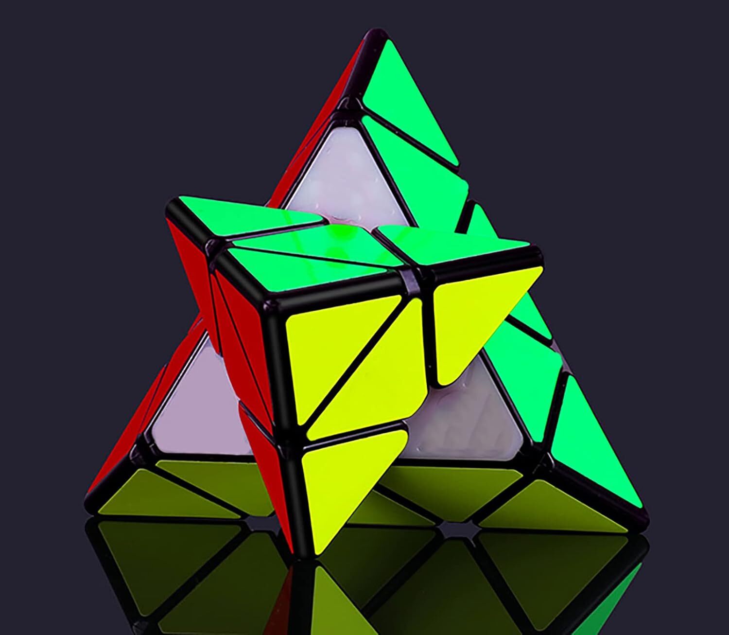 3x3 Triangle Speed Cube Pyramid Brain Teaser Puzzle Magic Educational Toy V563-PYRAMID_CUBE_302_1
