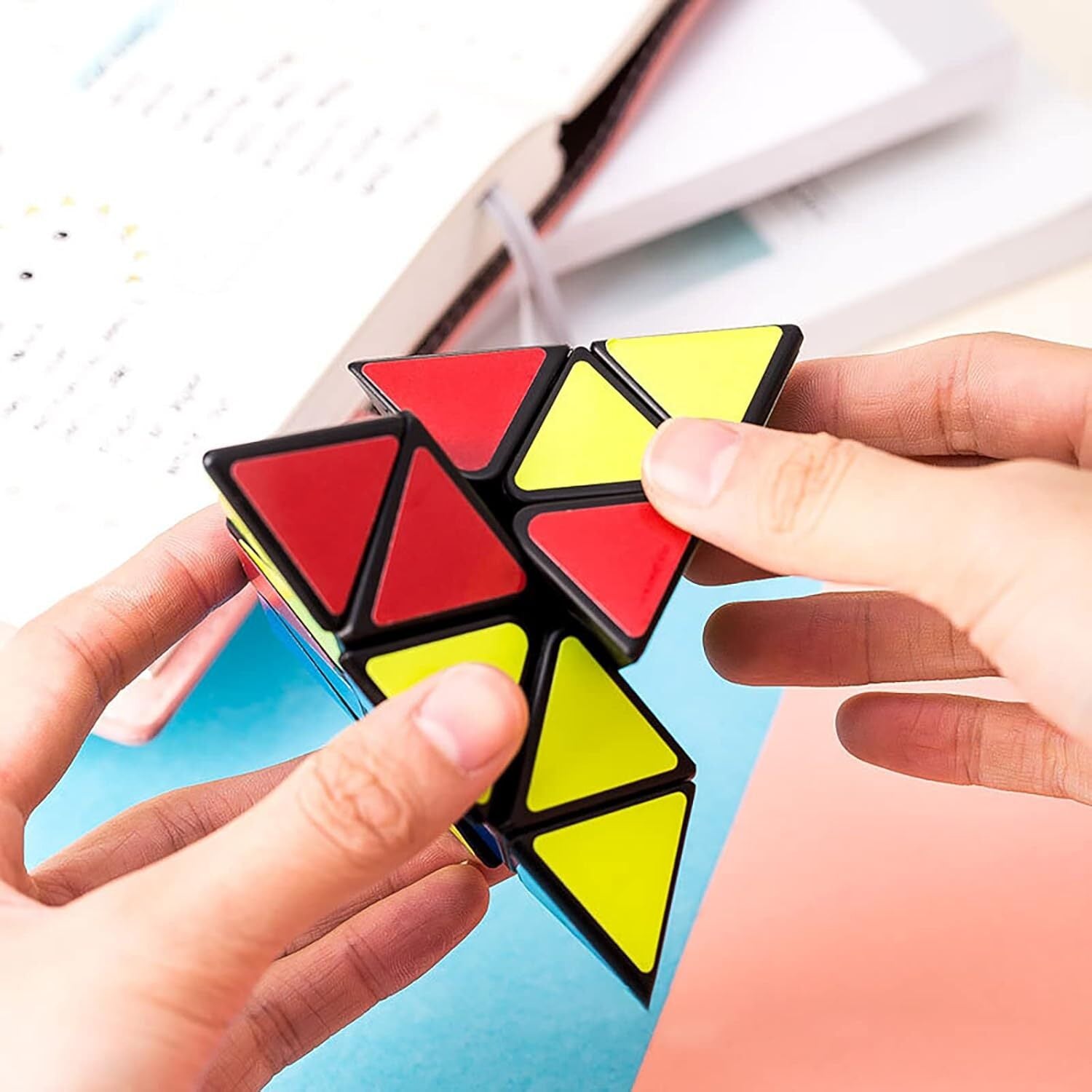 3x3 Triangle Speed Cube Pyramid Brain Teaser Puzzle Magic Educational Toy V563-PYRAMID_CUBE_302_1