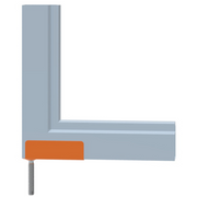 Rolltrak Flyscreen Frame Hinge (1 Pack of 2) - Fits 25mm x 11mm Frame V563-R3651