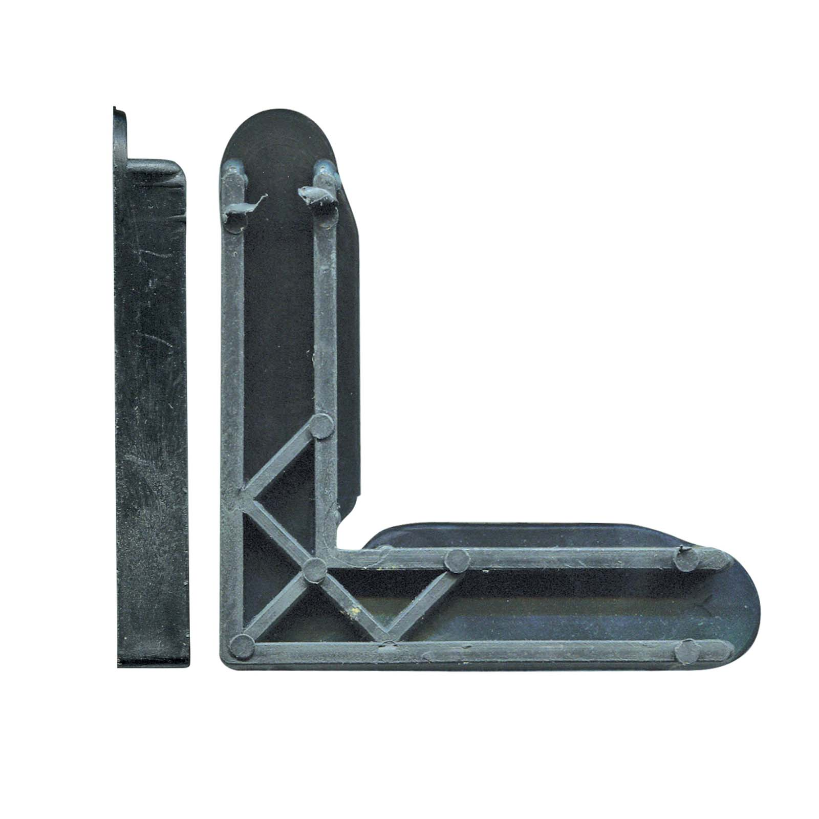 11x25mm Rolltrak Flyscreen Corner Stake (1 pack of 50) Black Plastic V563-R3712B50