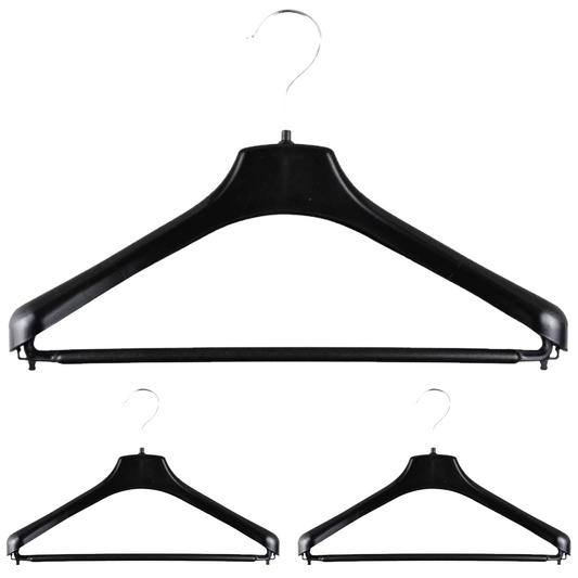 3pcs SUIT HANGER Jacket Pants Clothing Coat Non Slip Broad Shoulder Tube Holder V563-R50L-3HANGERS