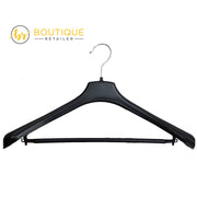 3pcs SUIT HANGER Jacket Pants Clothing Coat Non Slip Broad Shoulder Tube Holder V563-R50L-3HANGERS