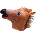Horse Head Face Mask Halloween Latex Rubber Costume Party - One Size V563-RBRANIMALMASK-HORSE