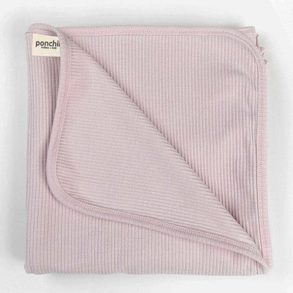 Ponchik Babies + Kids - Ribbed Swaddle Jersey Wrap - Love V563-RIBBEDWRAP-LOVE