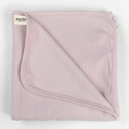 Ponchik Babies + Kids - Ribbed Swaddle Jersey Wrap - Love V563-RIBBEDWRAP-LOVE