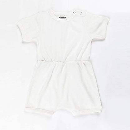 Ponchik Babies + Kids - Ribbed Cotton Romper - Daisy - 3-6 months V563-RIBROMPER-DAISY-3_6