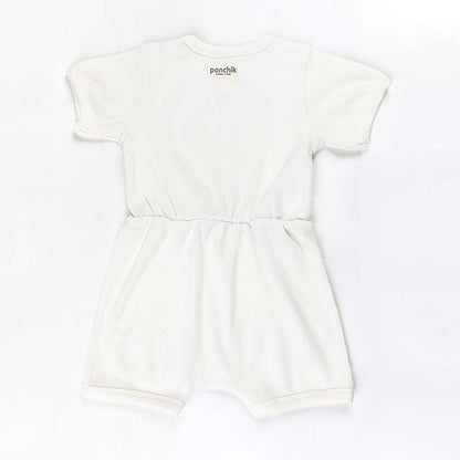 Ponchik Babies + Kids - Ribbed Cotton Romper - Daisy - 3-6 months V563-RIBROMPER-DAISY-3_6