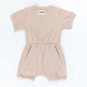 Ponchik Babies + Kids - Ribbed Cotton Romper - Sugar Cookie - 0-3 months V563-RIBROMPER-SCOOKIE-0_3