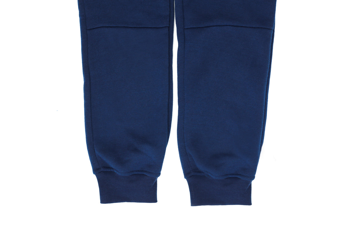 Mens Skinny Track Pants Joggers Trousers Gym Casual Sweat Cuffed Slim Trackies Fleece - Navy - L V563-RIFLESSI-NAVY-L