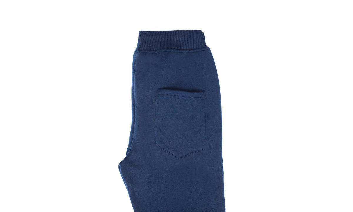 Mens Skinny Track Pants Joggers Trousers Gym Casual Sweat Cuffed Slim Trackies Fleece - Navy - M V563-RIFLESSI-NAVY-M
