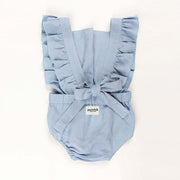 Ponchik Babies + Kids Ruffle Back Romper - Capri Blue - 3 years V563-RUFROMPER-CAPRIBLUE-3YO