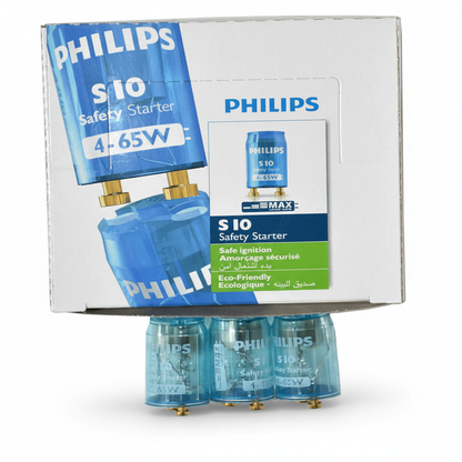 Philips S10 Safety Starters for Fluorescent Lamps Lights - 6 Boxes of 25 V563-S10_150PCS_1BOX