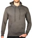 Mens Hoodie 100% Cotton Fleece Pullover Sweatshirt Warm Jumper - Charcoal Grey - S V563-SANNFIELD-CHAR-S