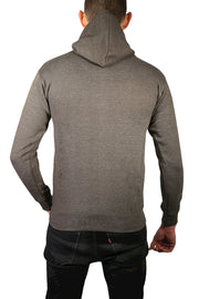 Mens Hoodie 100% Cotton Fleece Pullover Sweatshirt Warm Jumper - Charcoal Grey - S V563-SANNFIELD-CHAR-S