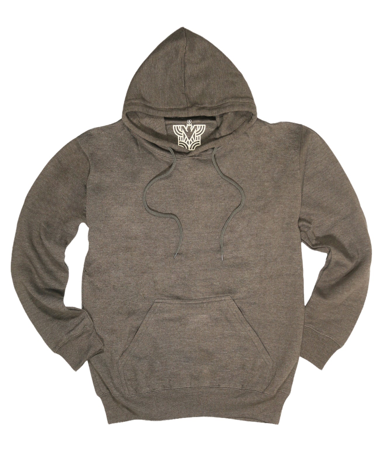 Mens Hoodie 100% Cotton Fleece Pullover Sweatshirt Warm Jumper - Charcoal Grey - XL V563-SANNFIELD-CHAR-XL