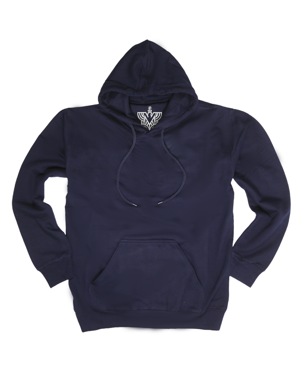 Mens Hoodie 100% Cotton Fleece Pullover Sweatshirt Warm Jumper - Navy - M V563-SANNFIELD-NVY-M