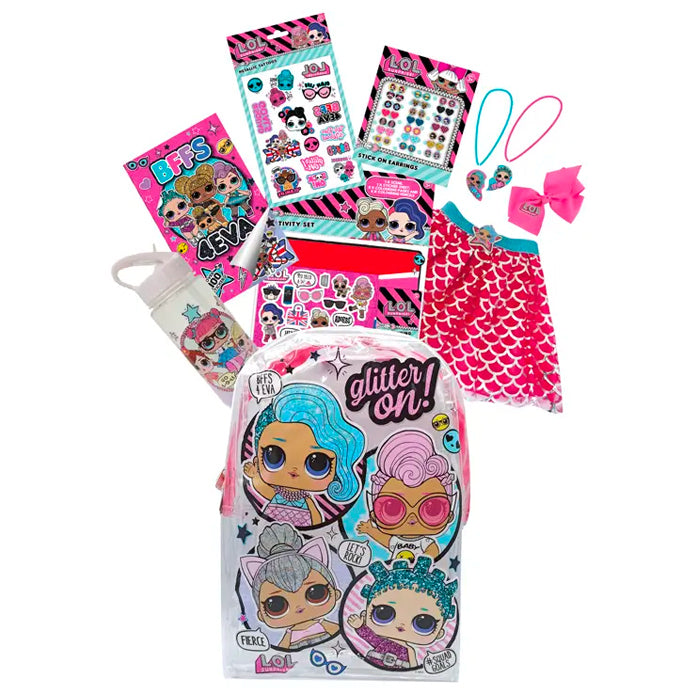 LOL Retail Showbag Backpack Necklace Skirt Earrings and More V563-SBRLOL20