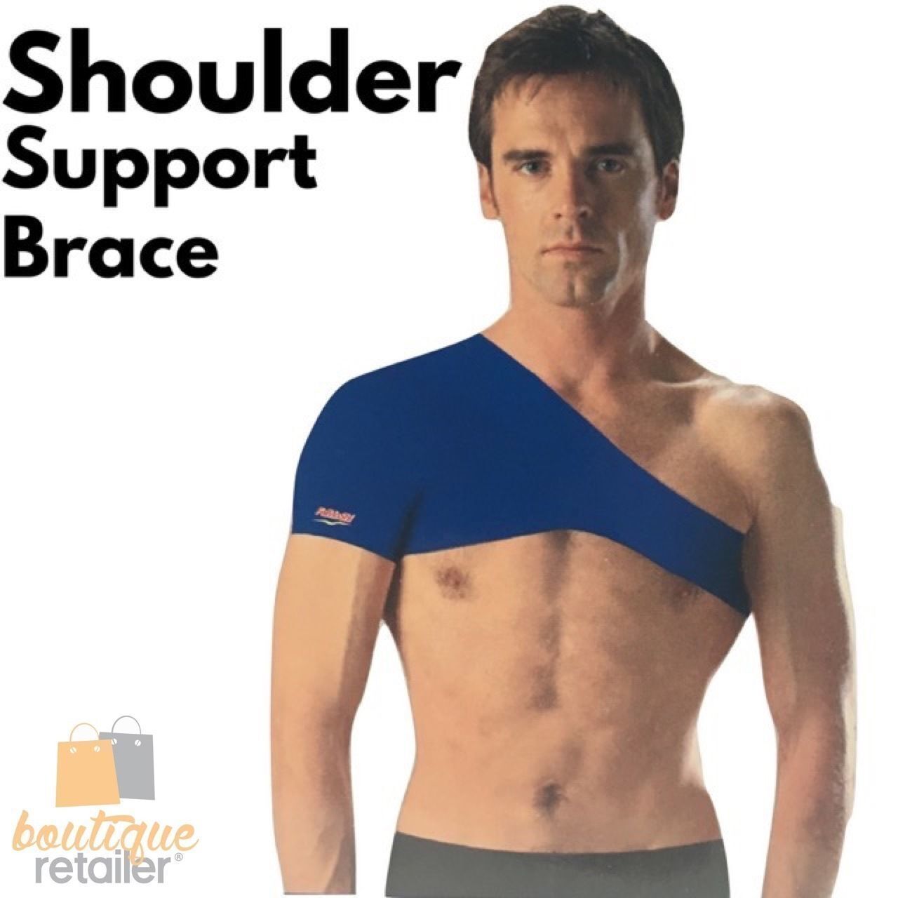 SHOULDER SUPPORT BRACE Back Posture Belt Pain Heat Compression Relief Strap V563-SHOULDERSUPPORT