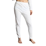 Womens Thermal Cotton Pants Long Janes John Bottoms Underwear in Beige - 14-16 V563-SI-045-WHITE-14_16