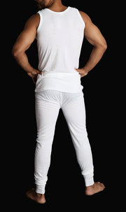 Mens THERMAL Merino Wool Blend Singlet Top Sleeveless Warm Underwear - Natural - XX-Large V563-SI-046-NAT-XXL