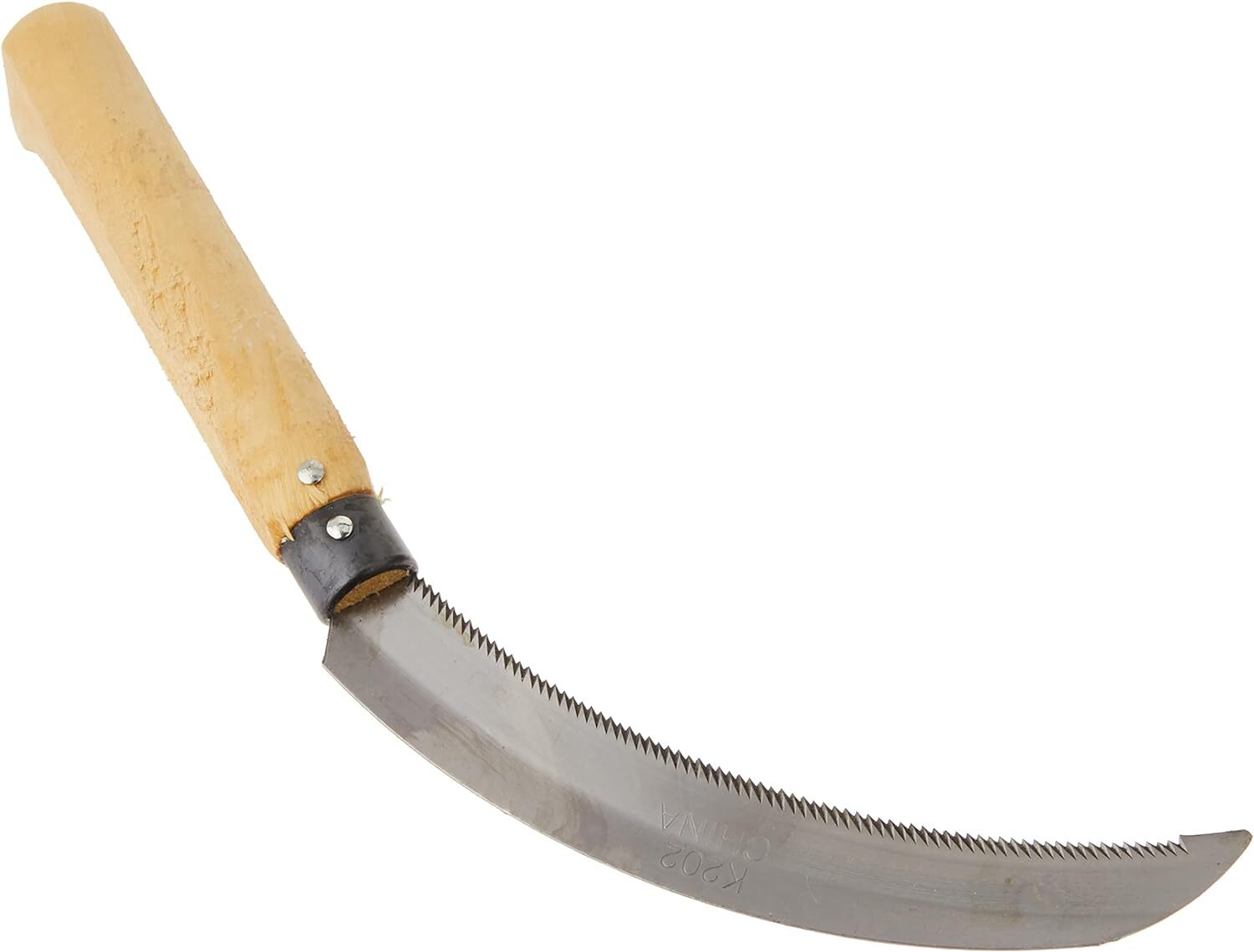 Quality 36cm Sickle Farming Reaping Hook Gardening Grass Wooden Handle Scythe V563-SI206B