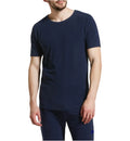 Mens Thermal Short Sleeve Top Cotton Blend Baselayer Underwear T Shirt - Navy - XXL