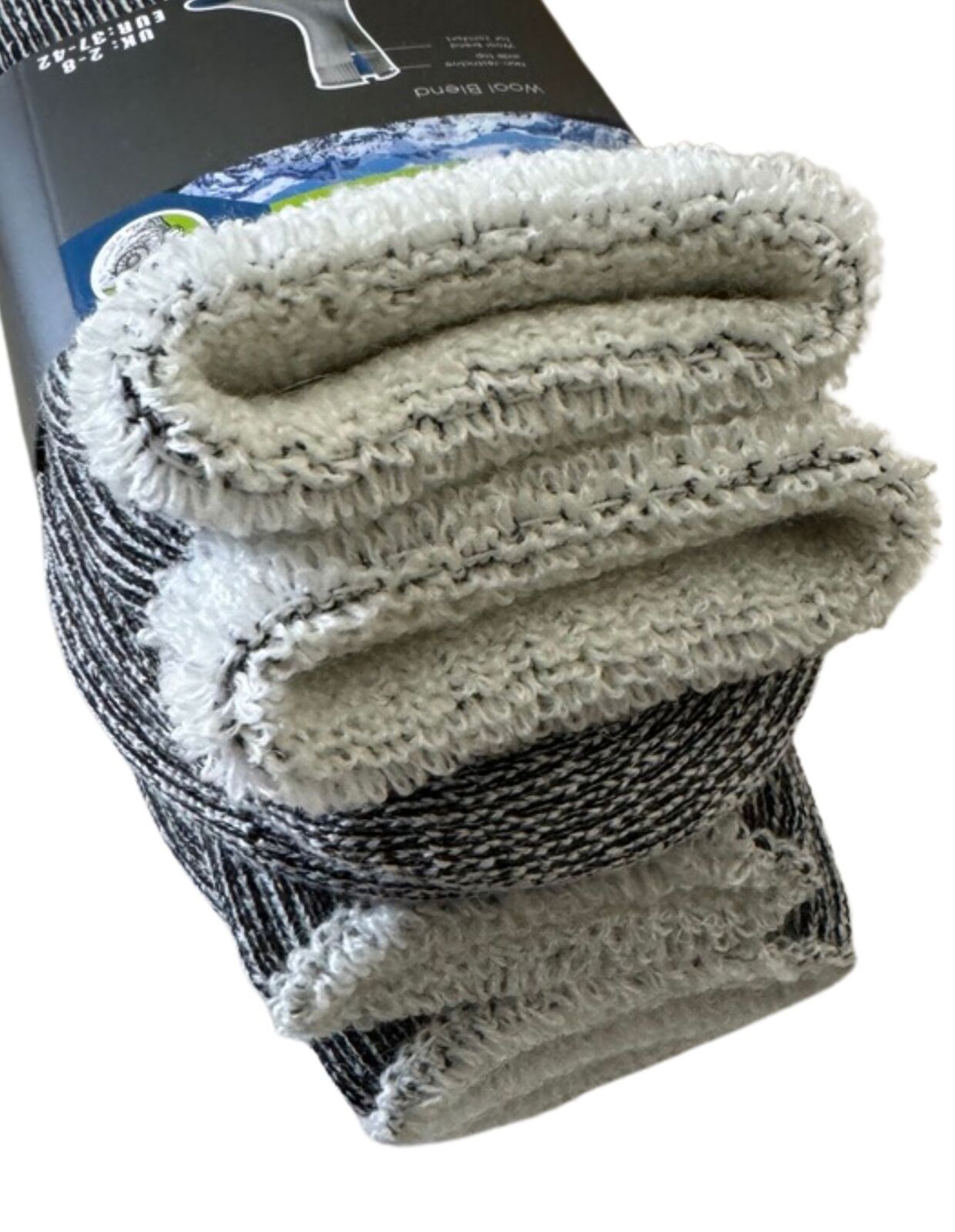 6 Pairs Heavy Duty Wool Blend Work Socks Extra Thick Cushion in Assorted Colours - 2-8 V563-SK836-RNDM-6PRS-2_8