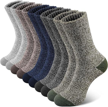 6 Pairs Heavy Duty Wool Blend Work Socks Extra Thick Cushion in Assorted Colours - 6-11 V563-SK836-RNDM-6PRS-6_11