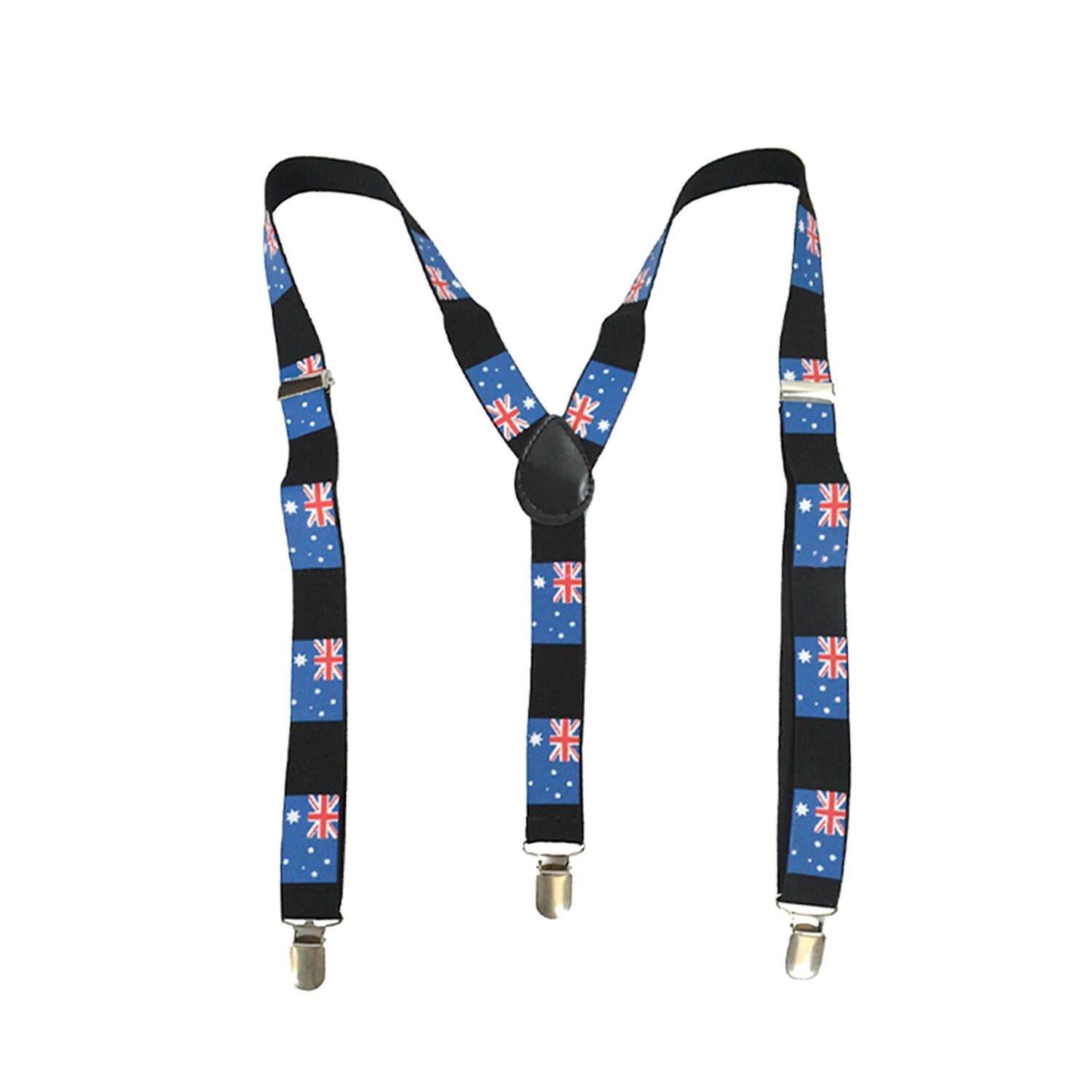 Mens Suspenders Braces Adjustable Strong Clip On Elastic Formal Wedding Slim - Australia Flag V563-SLIMSUSPENDERS-AUSFLG