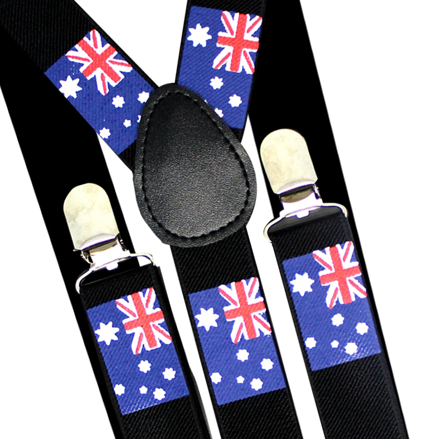 Mens Suspenders Braces Adjustable Strong Clip On Elastic Formal Wedding Slim - Australia Flag V563-SLIMSUSPENDERS-AUSFLG