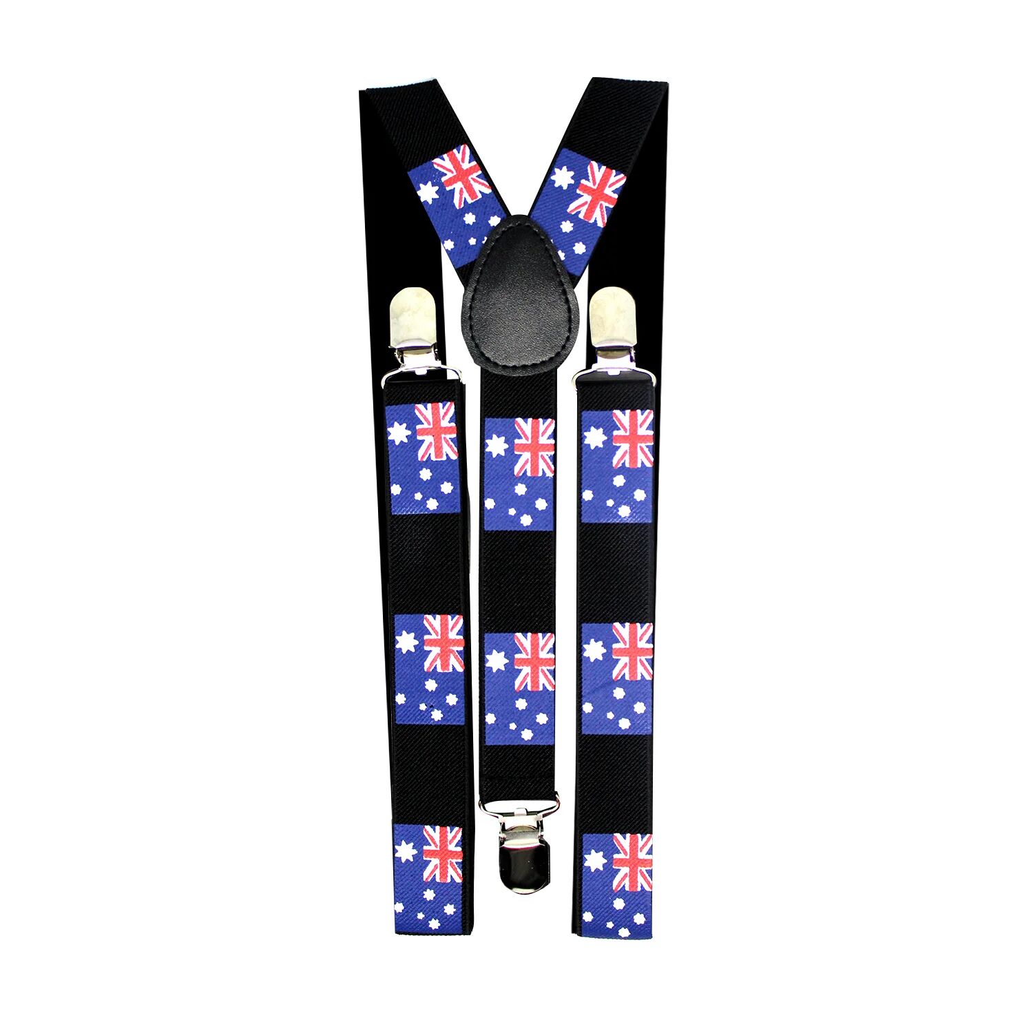 Mens Suspenders Braces Adjustable Strong Clip On Elastic Formal Wedding Slim - Australia Flag V563-SLIMSUSPENDERS-AUSFLG