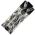 Mens Suspenders Braces Adjustable Strong Clip On Elastic Formal Wedding Slim - Zebra V563-SLIMSUSPENDERS-ZEB