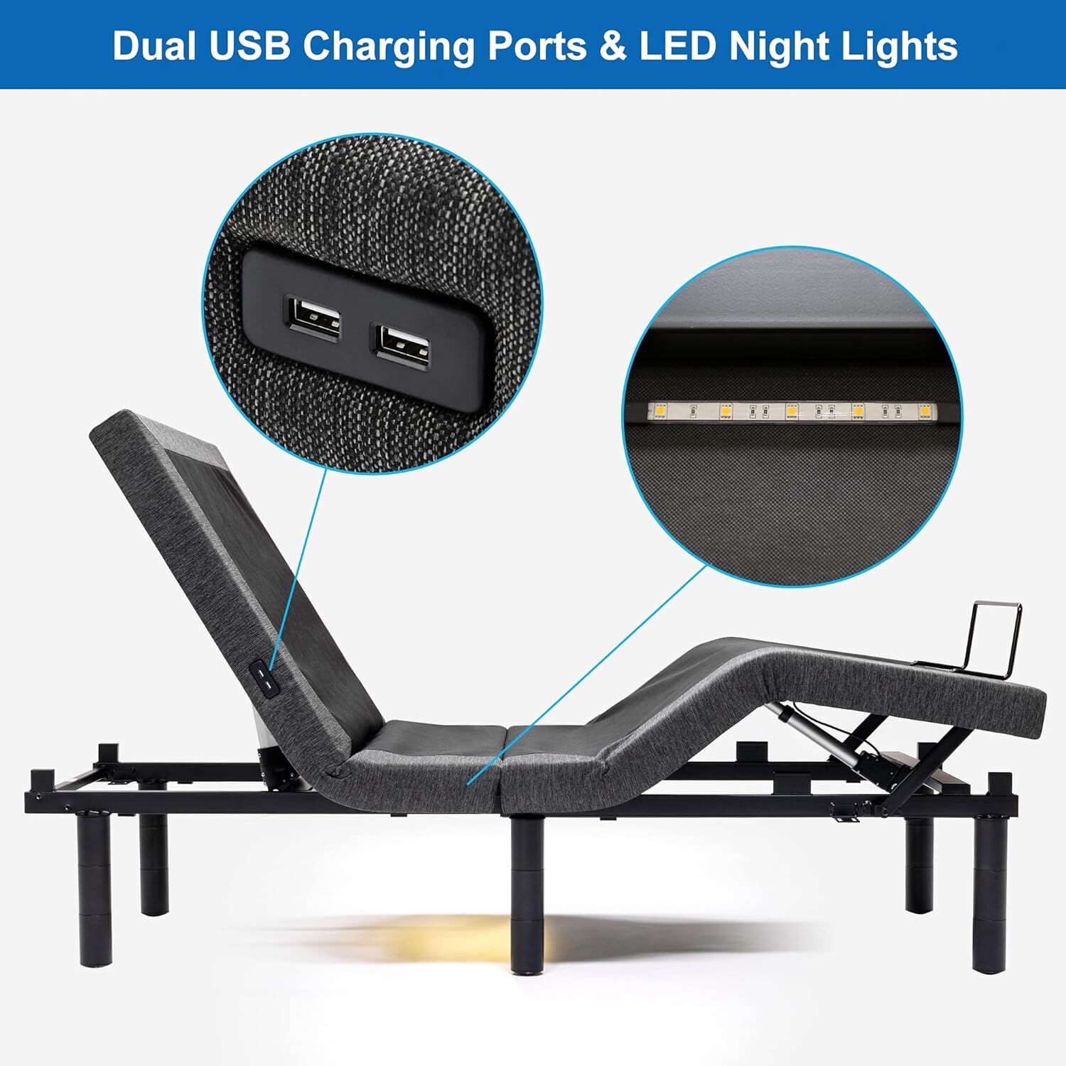 S*MAX Queen Adjustable Zero Gravity Bed Frame with Dual Motors Wireless Remote & USB Ports V563-SN0-05-QUEEN-AU