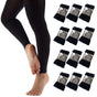 12x Womens Ladies Footless Tights Stockings Pantyhose Leg Hosiery Thermal - Black V563-SO-108-12PCS