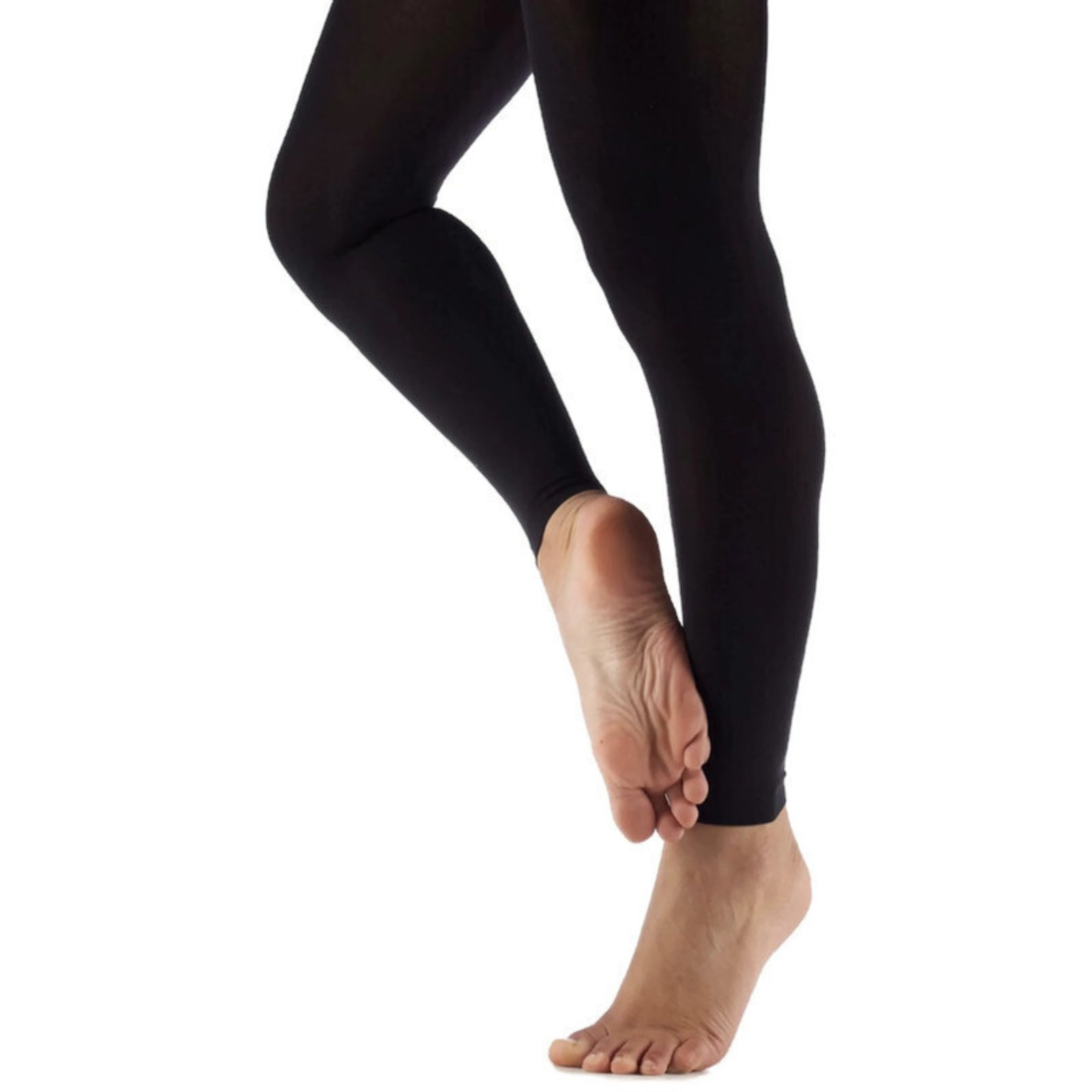 Womens Ladies Footless Tights Stockings Pantyhose Leg Hosiery Thermal - Black V563-SO-108-1PCS