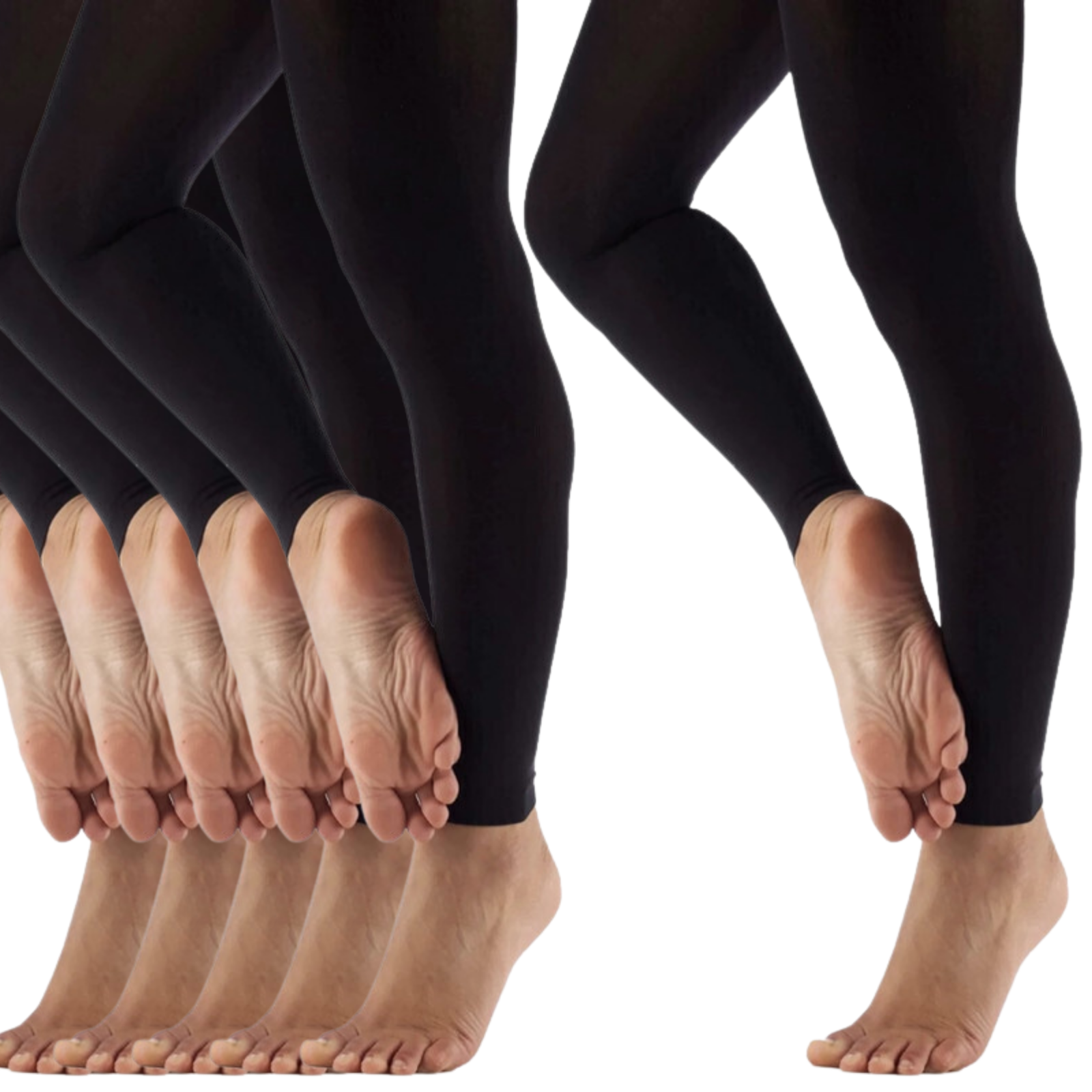 12x Womens Ladies Footless Tights Stockings Pantyhose Leg Hosiery Thermal Bulk V563-SO-111-12PCS
