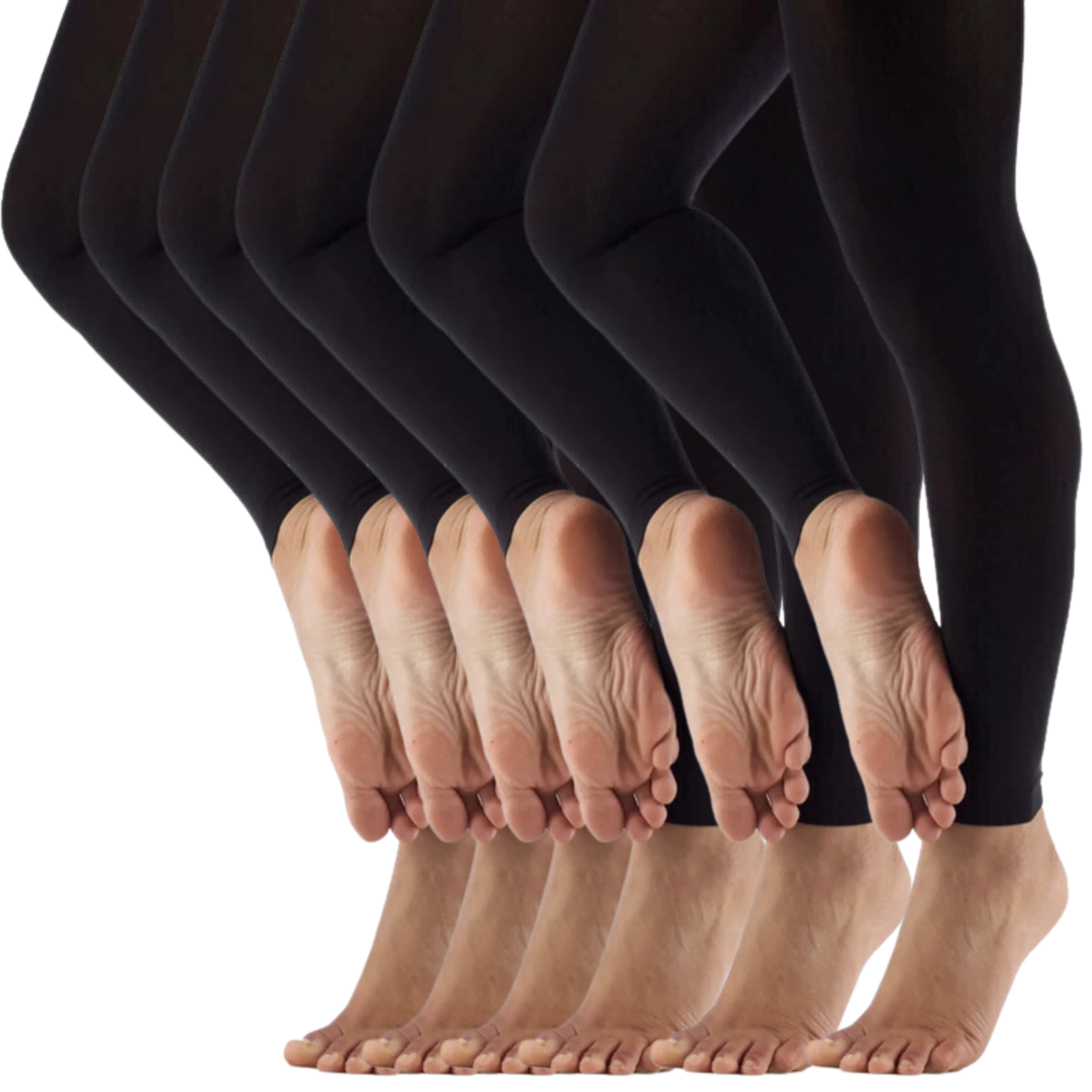 6x Womens Ladies Footless Tights Stockings Pantyhose Leg Hosiery Thermal V563-SO-111-6PCS