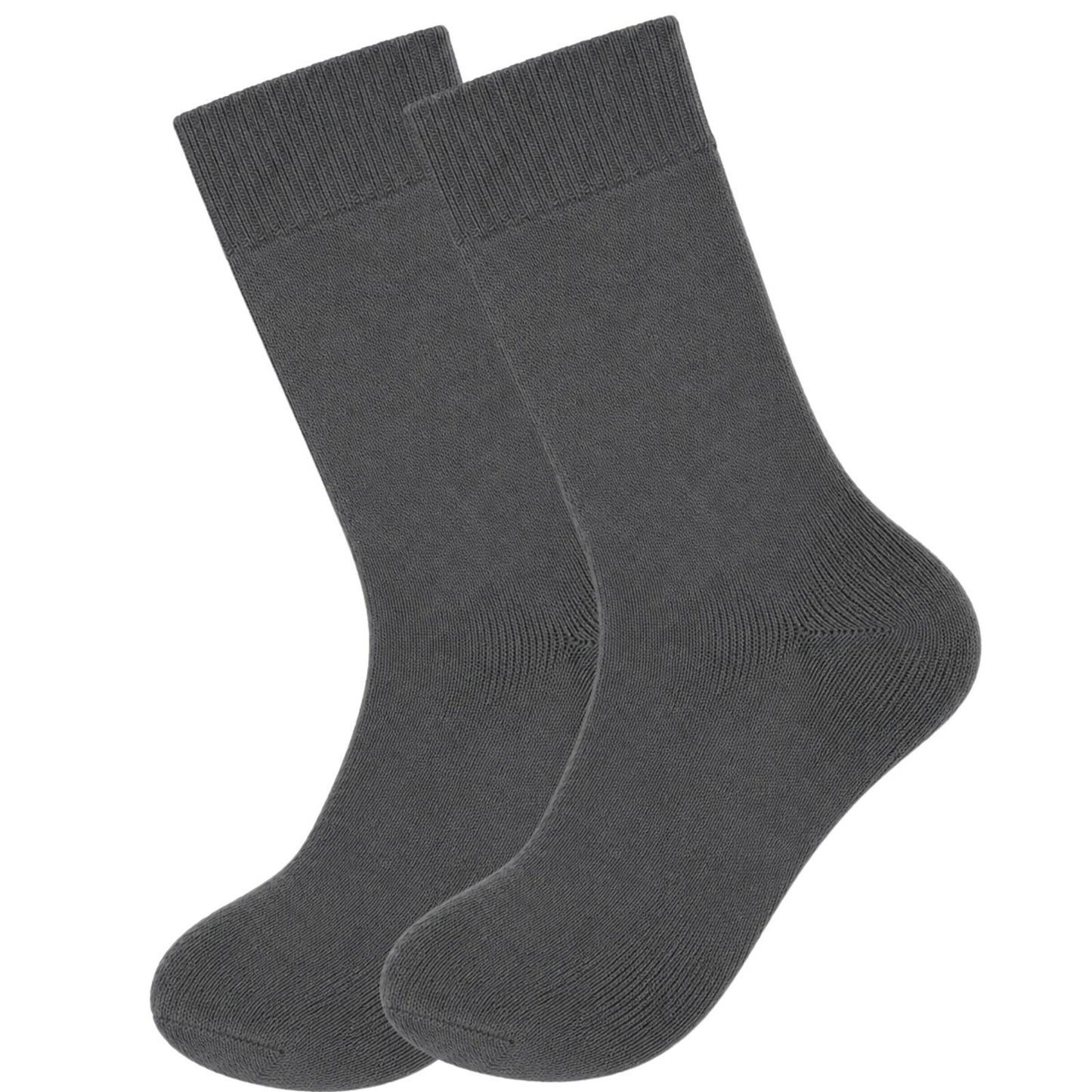 Merino Wool Mens Thermal Diabetic Socks Loose Top Circulation 1 Pair - Grey - 7-11 V563-SO-201-GRY-1PR-7-11