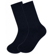 Merino Wool Mens Thermal Diabetic Socks Loose Top Circulation 1 Pair - Navy - 7-11 V563-SO-201-NVY-1PR-7-11