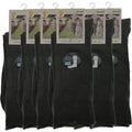 Merino Wool Mens Thermal Diabetic Socks Loose Top Circulation 6 Pairs - Grey - 11-14