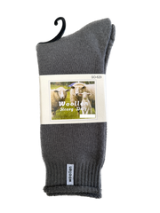 1 Pair Premium Mens Wool Heavy Duty Thick Work Socks Cushion Woolen - Grey - 7-11 V563-SO-628-GRY_1PAIR-7_11
