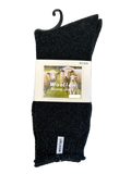 1 Pair Premium Mens Wool Heavy Duty Thick Work Socks Cushion Woolen - Black - 11-14 V563-SO-629-BLK_1PAIR-11_14