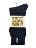 1 Pair Premium Mens Wool Heavy Duty Thick Work Socks Cushion Woolen - Navy - 11-14 V563-SO-629-NVY_1PAIR-11_14