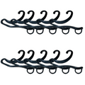 10x Socks Hangers Plastic Sock Hook Retail Display Front Hang Bulk - Black V563-SOCKHANGERS-10PCS