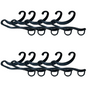 10x Socks Hangers Plastic Sock Hook Retail Display Front Hang Bulk - Black V563-SOCKHANGERS-10PCS