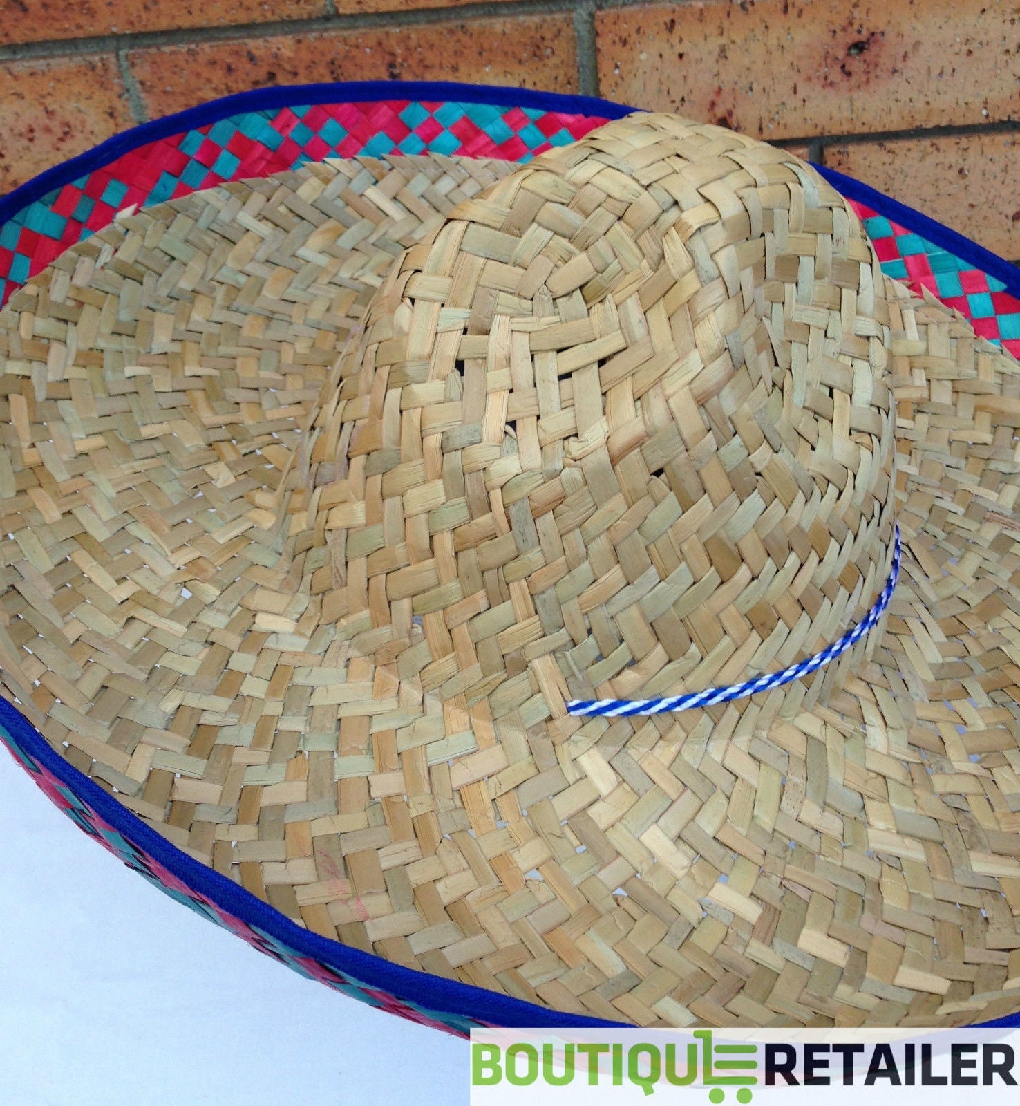 Mexican SOMBRERO Fancy Dress Straw Party Costume Hat Cap Spanish V563-SOMBREROHAT-1
