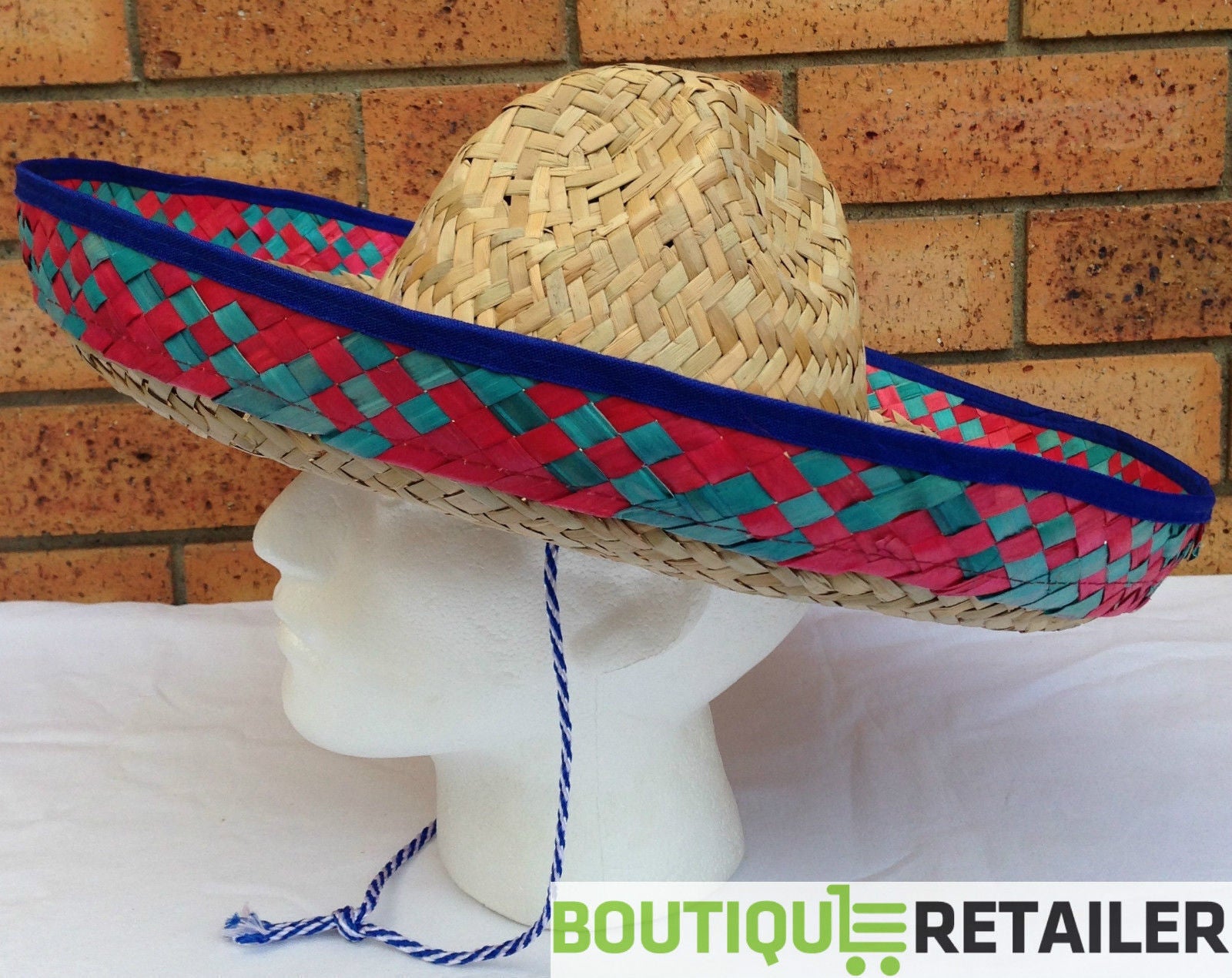 Mexican SOMBRERO Fancy Dress Straw Party Costume Hat Cap Spanish V563-SOMBREROHAT-1