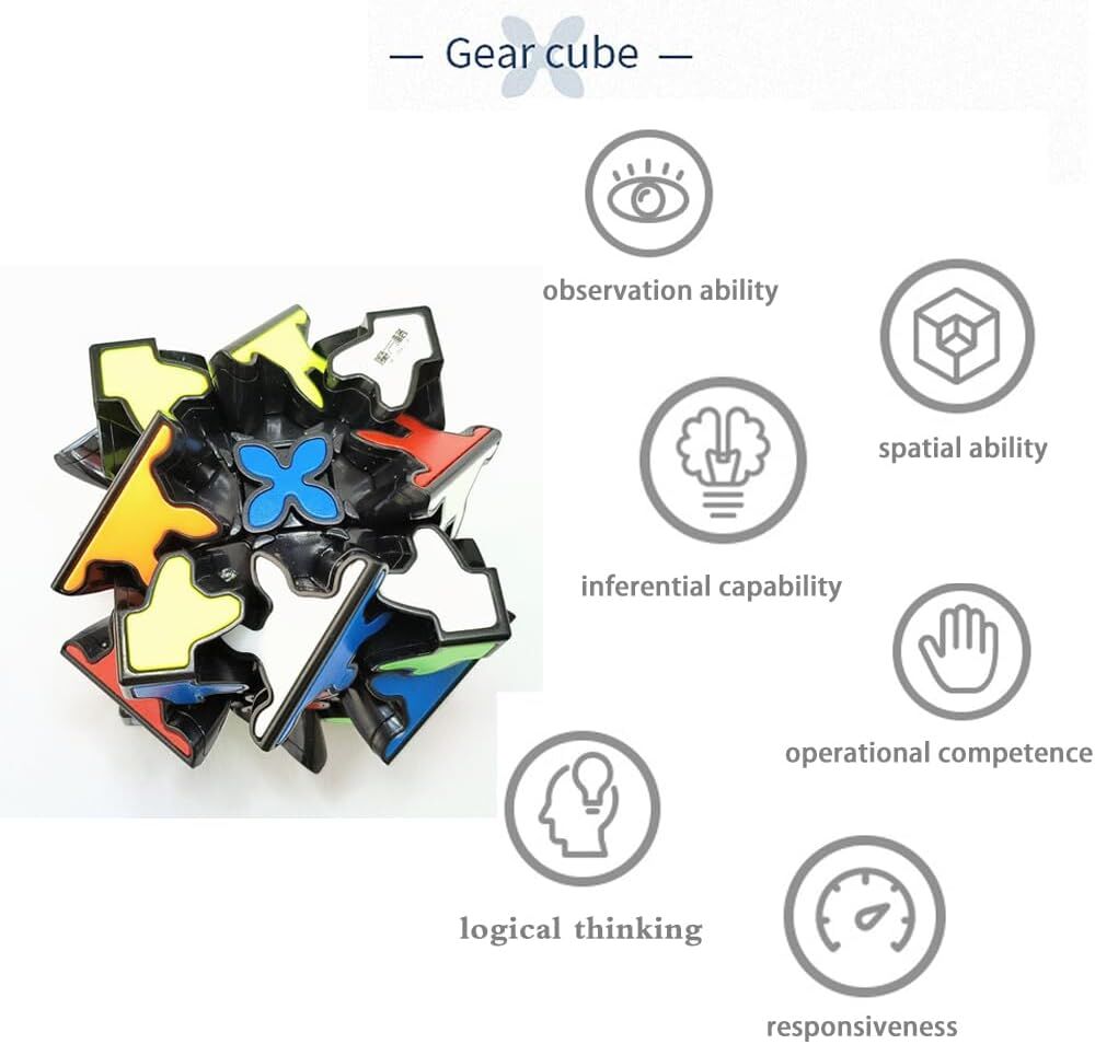 3x3 Square Speed Cube Pyramid Brain Teaser Puzzle Magic Educational Toy V563-SPEED_CUBE